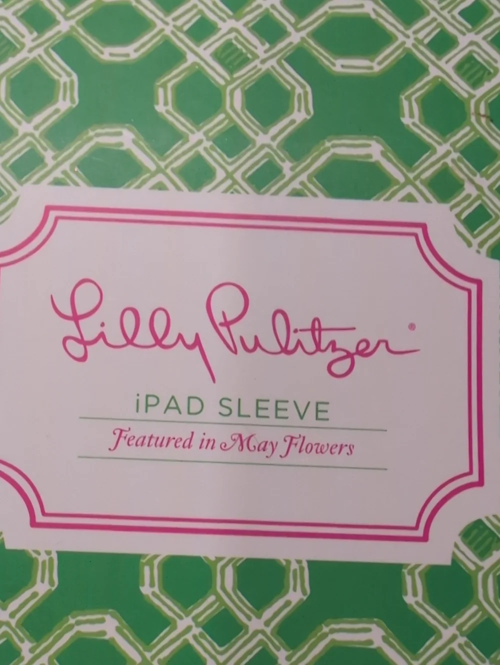 Lilly Pulitzer iPad Sleeve in May Flowers